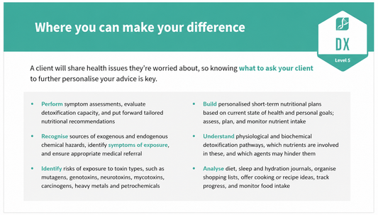 Infographic of learning outcomes for the Toxicology Certification