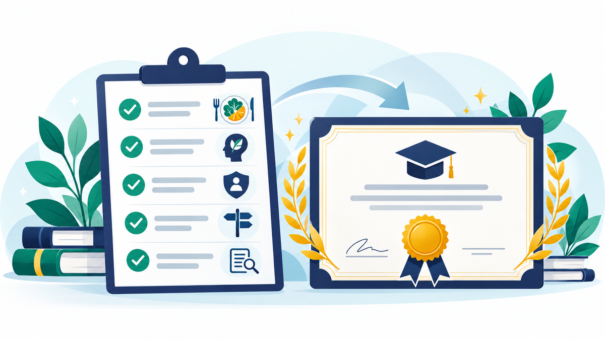 Nutrition Coach - Level 6 Assessment and Professional Certificate